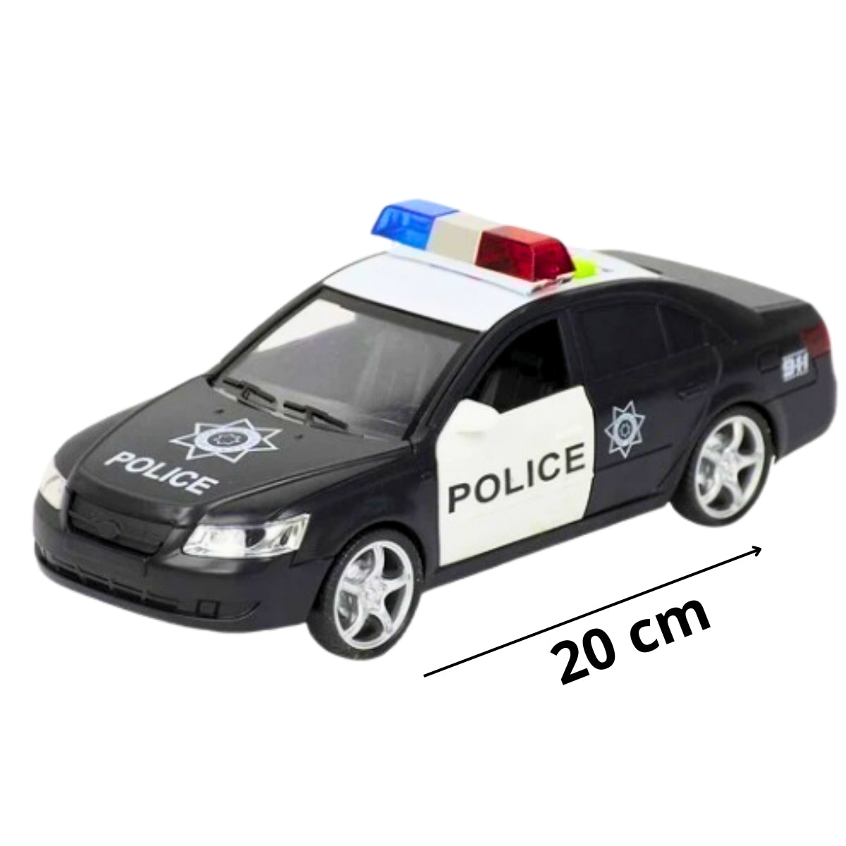 Carro De Polícia Com Som E Luzes Realista E Sistema de Fricção Carro De Polícia Com Som E Luzes Realista E Sistema de Fricção